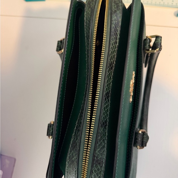 Coach Emerald Green Leather Satchel